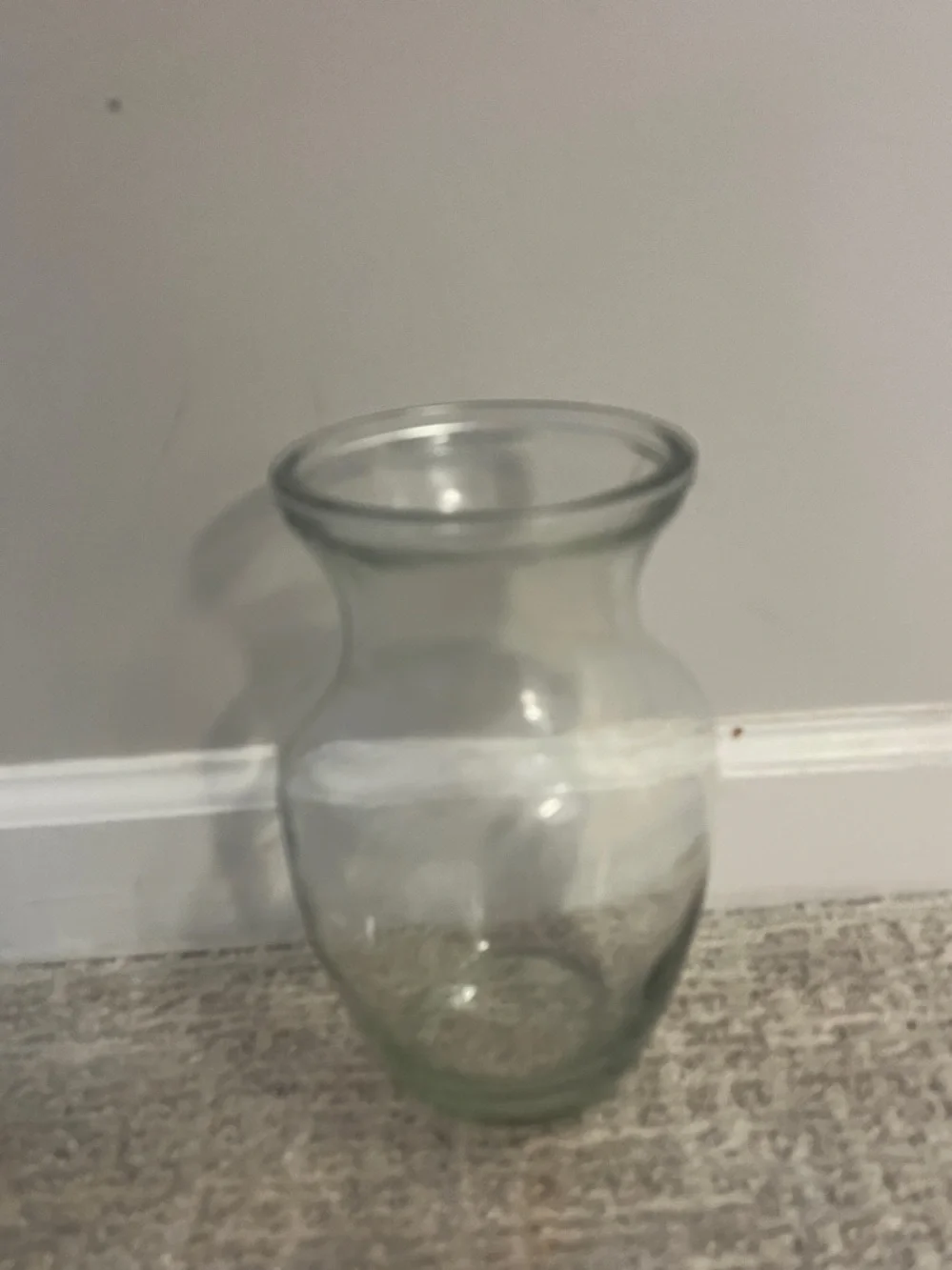 Clear Glass Vase -